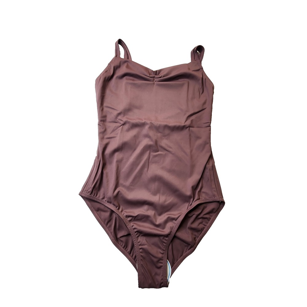 DayDance Women Nylon Drawstring Leotard Bodysuit Size 8